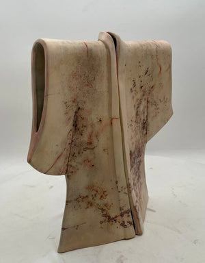 Japanese Style Raku White Pottery Kimono