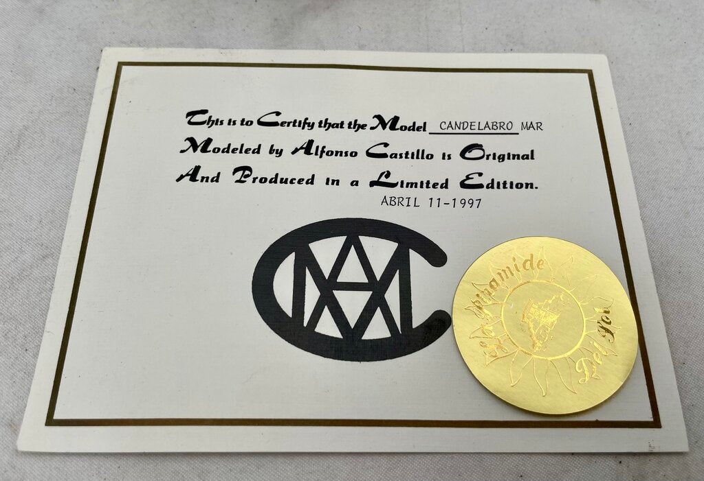 Alfonso Castillo "Candelabra Man" Signed LTD Edition w/ Certificate (Minor Damage)