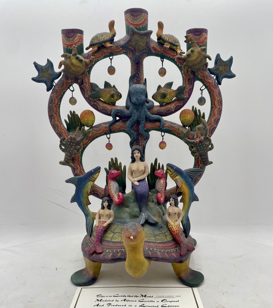 Alfonso Castillo "Candelabra Man" Signed LTD Edition w/ Certificate (Minor Damage)