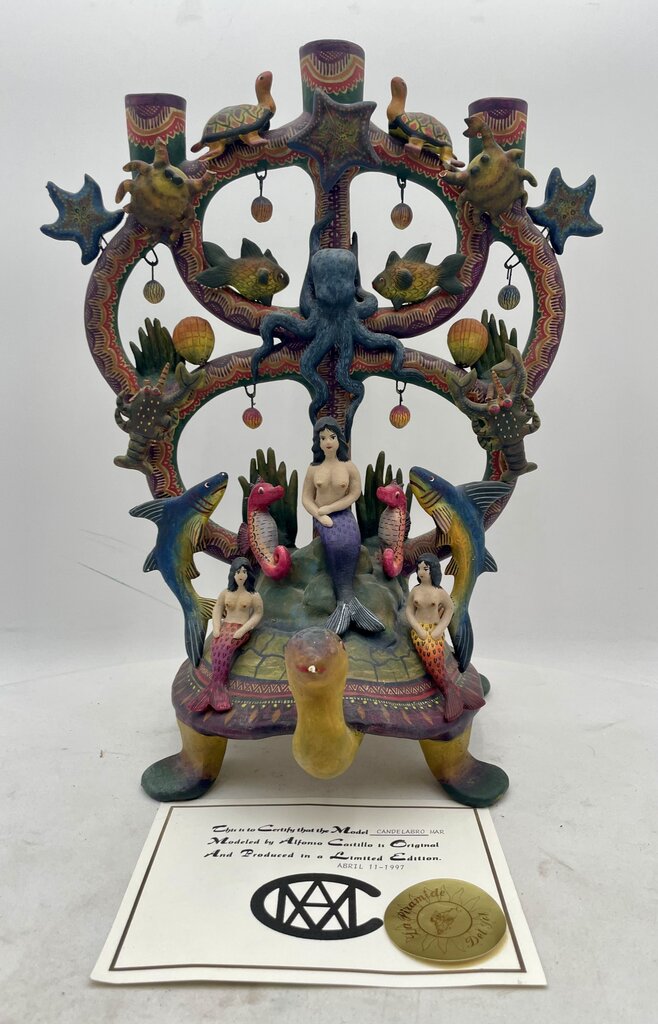 Alfonso Castillo "Candelabra Man" Signed LTD Edition w/ Certificate (Minor Damage)