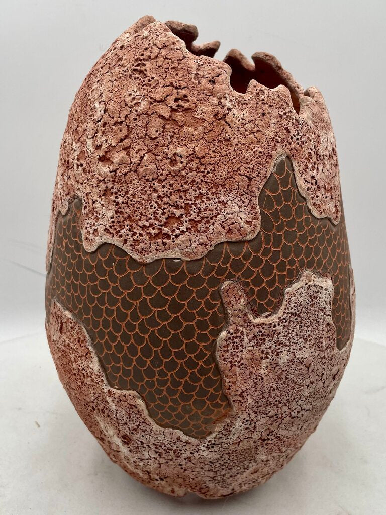 Brown Terracotta Hand Made Decorative Pottery Dry Vase