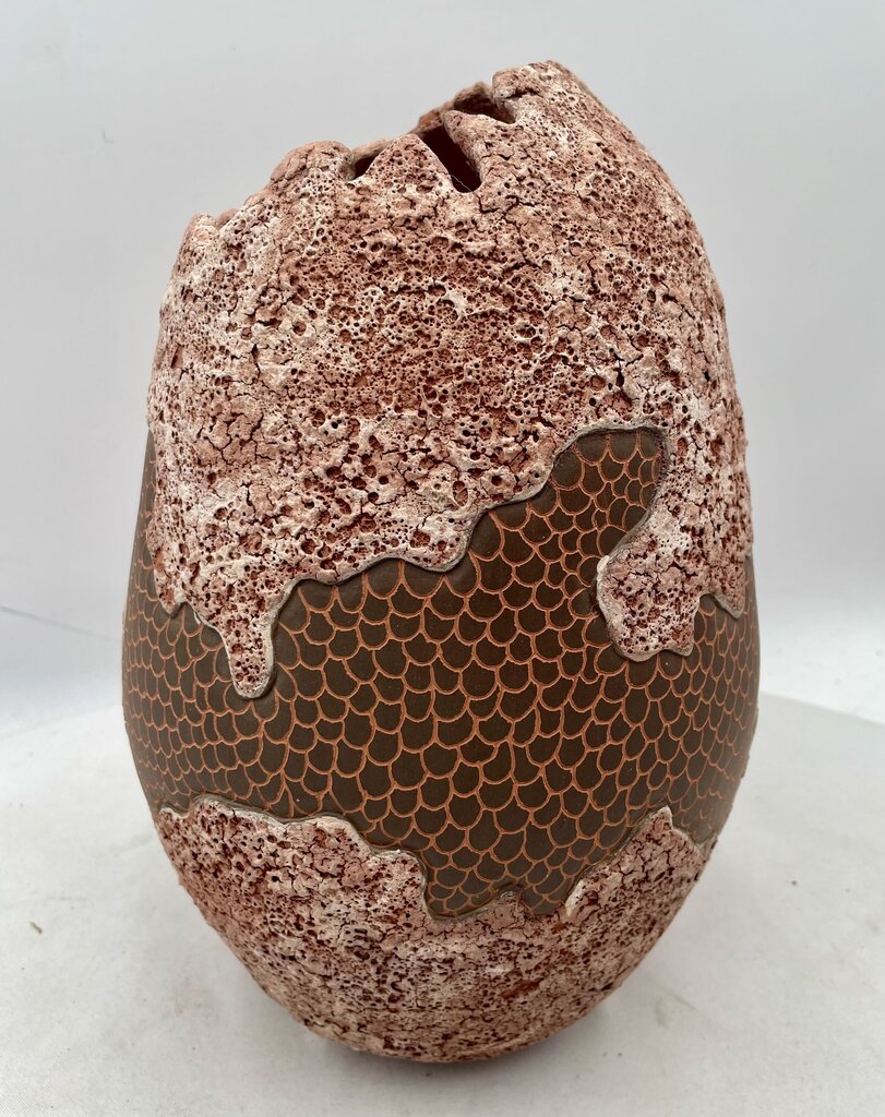 Brown Terracotta Hand Made Decorative Pottery Dry Vase