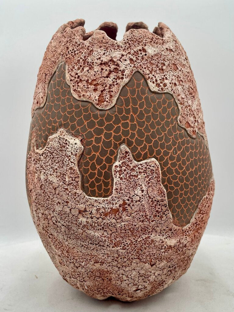 Brown Terracotta Hand Made Decorative Pottery Dry Vase