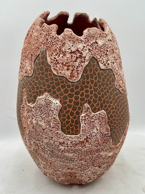 Brown Terracotta Hand Made Decorative Pottery Dry Vase