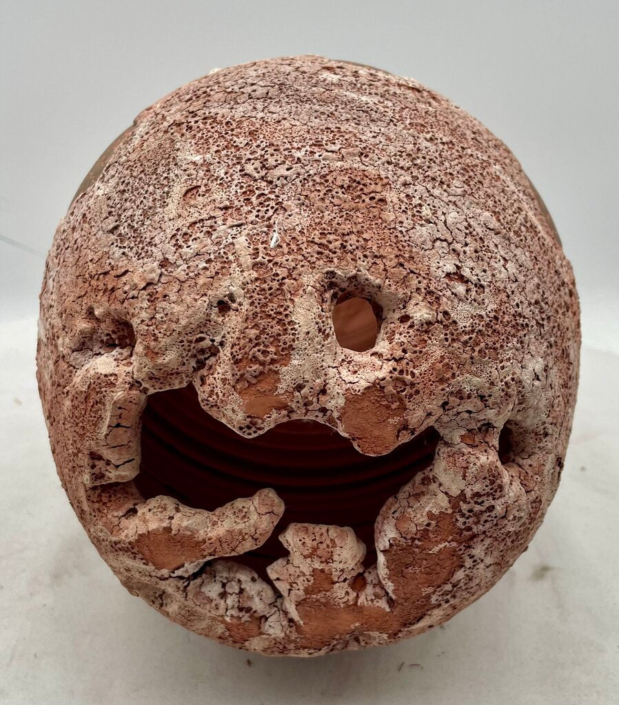 Brown Terracotta Hand Made Decorative Pottery Dry Vase