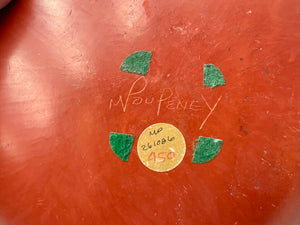 Mollie Poupeney Primitive Fractured Clay Vessel Signed