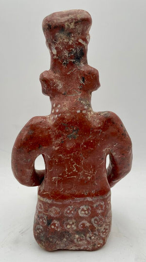 Replica Pre-Columbian, West Mexico, Jalisco, ca. 300 BCE to 300 CE Hand Made Terracotta Seated Figure Burial Effigy