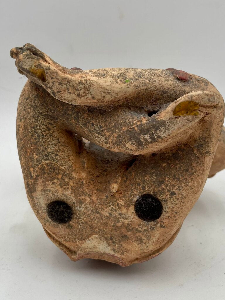 Replica Pre- Columbian Nayarit, Mexico, 300 BCE - 500 CE Seated Male Shaman Terracotta Statuette