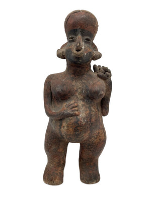 Replica Pre-Columbian Nayarit Female Terracotta Figure Stamped Bottom by Miss Daisy's Consignment & Auction House