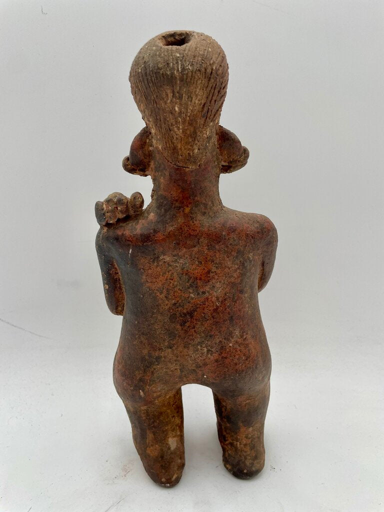 Replica Pre-Columbian Nayarit Female Terracotta Figure Stamped Bottom