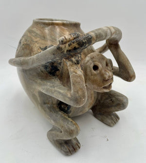 Pre-Columbian Chavin Peru Carved Stone Ceremonial Vessel