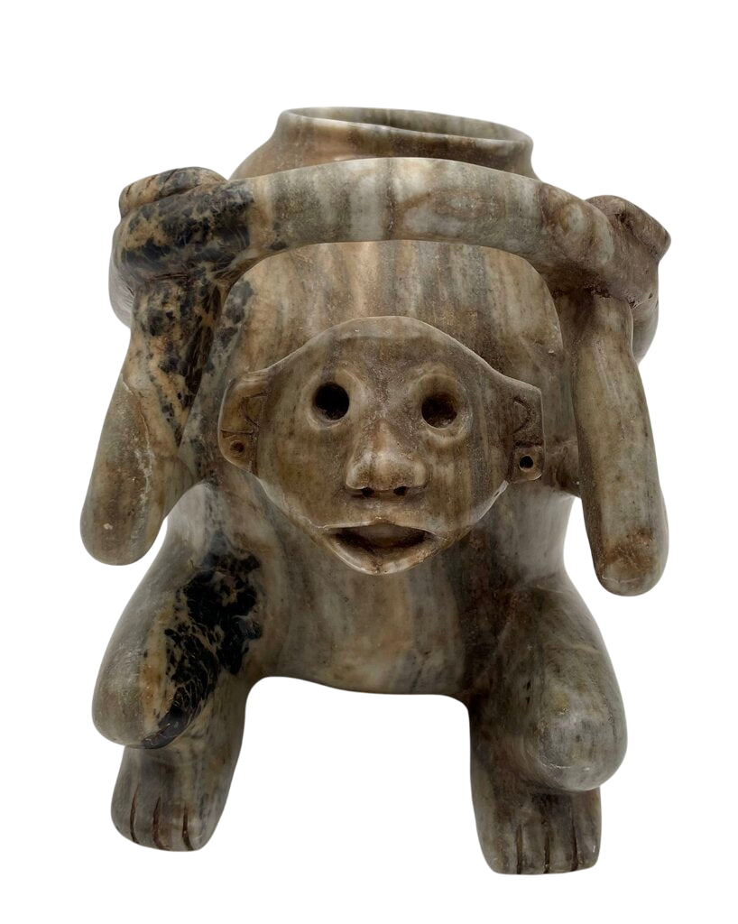 Pre-Columbian Chavin Peru Carved Stone Ceremonial Vessel by Miss Daisy's Consignment & Auction House