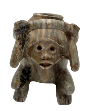 Pre-Columbian Chavin Peru Carved Stone Ceremonial Vessel by Miss Daisy's Consignment & Auction House