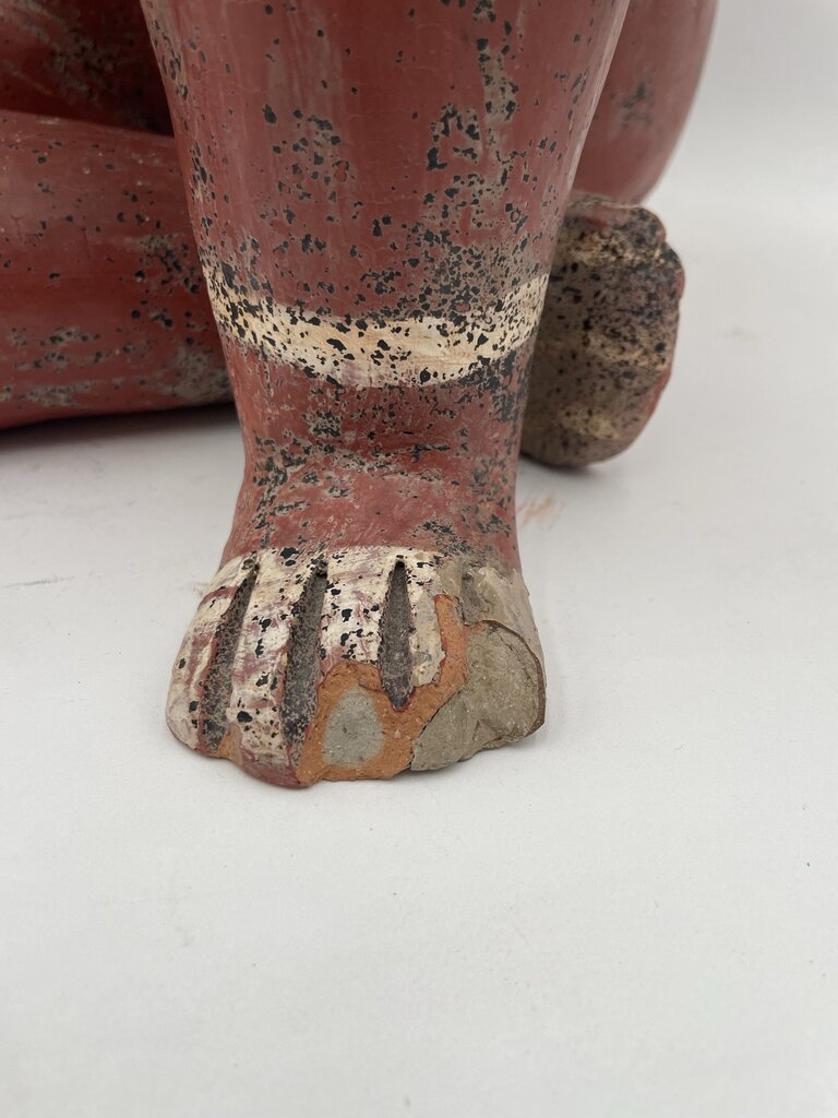 Replica Pre-Columbian Nayarit Mexican Terracotta Seated Female Figure w/ Child (Previously Repaired)