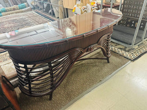 Faux Bamboo Console Table 20x60x29