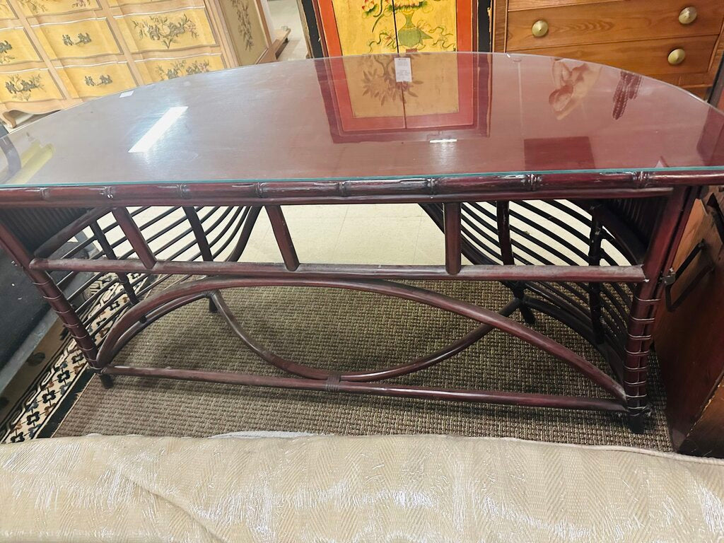 Faux Bamboo Console Table 20x60x29