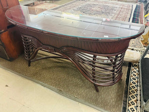 Faux Bamboo Console Table 20x60x29