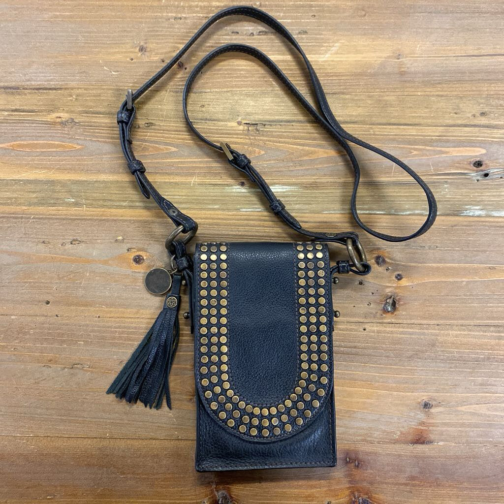 Urban Equestrian Black Studded Phone Tote