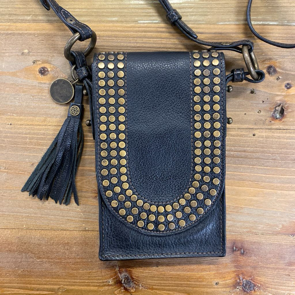 Urban Equestrian Black Studded Phone Tote