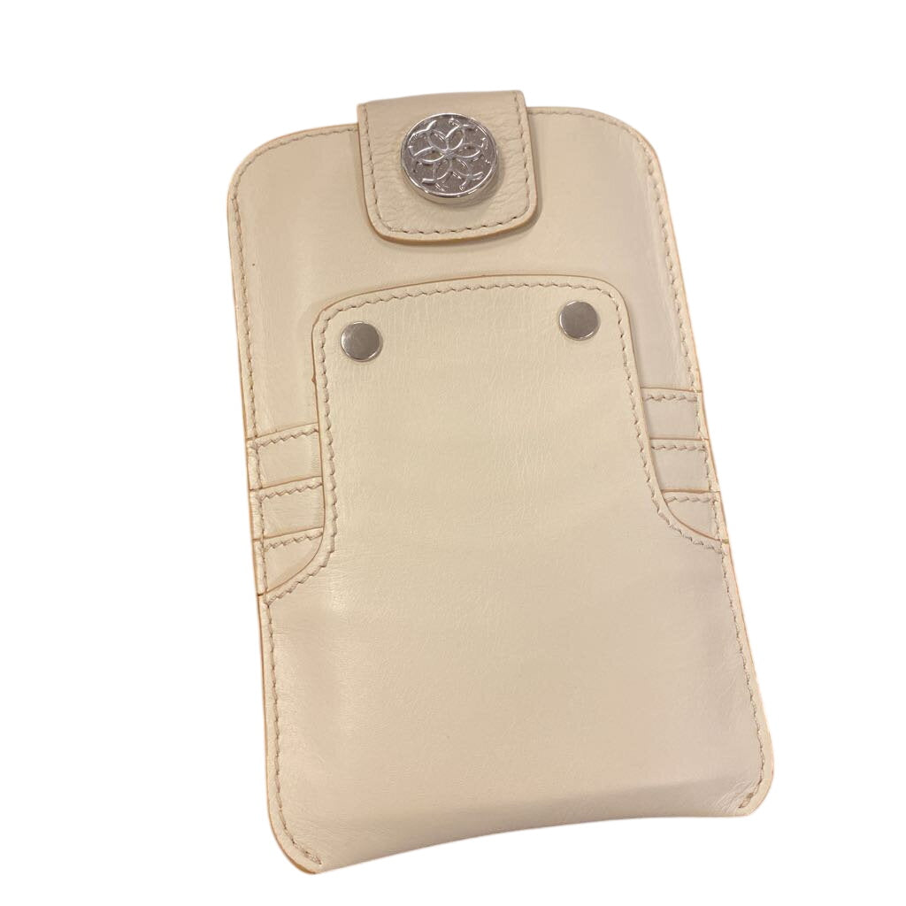 Urban Equestrian Austin White Leather Phone Wallet