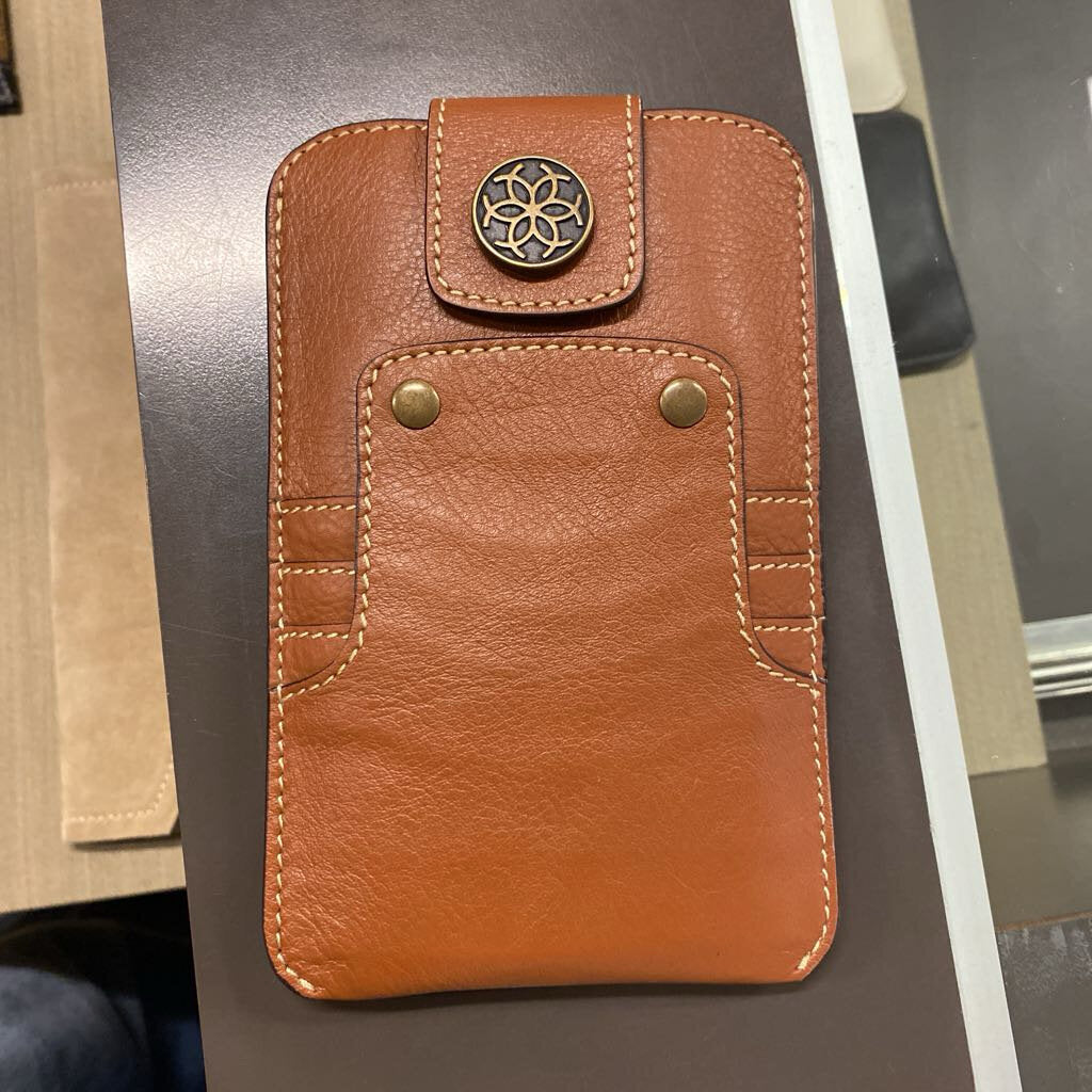 Urban Equestrian Austin Brown Leather Phone Wallet by Miss Daisy's Consignment & Auction House