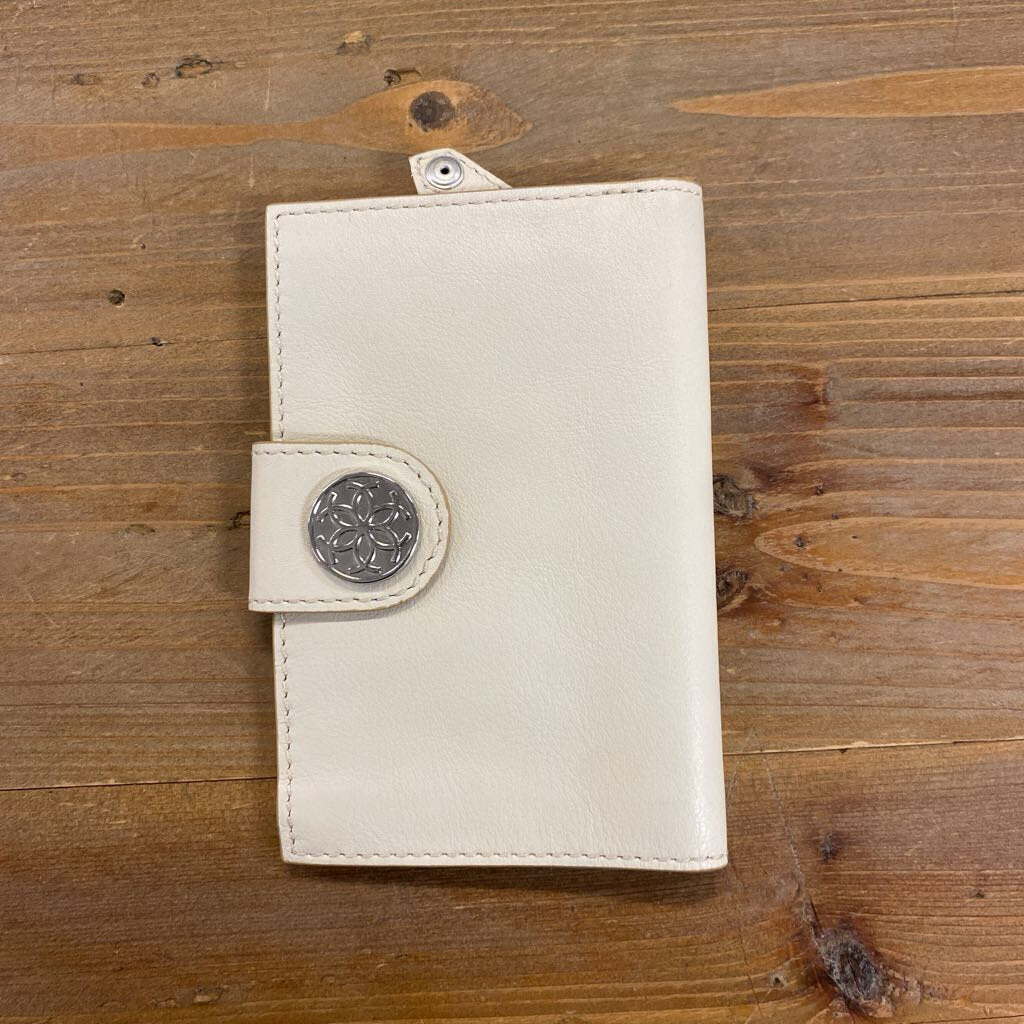 Urban Equestrian Creston White Leather Wallet