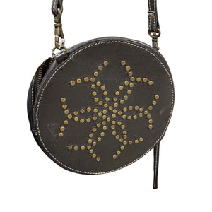 Urban Equestrian Cirque Black Leather Studded Crossbody