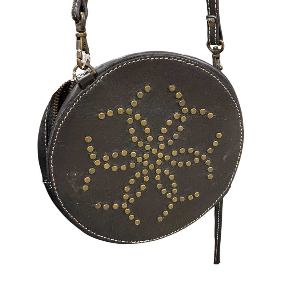 Urban Equestrian Cirque Black Leather Studded Crossbody