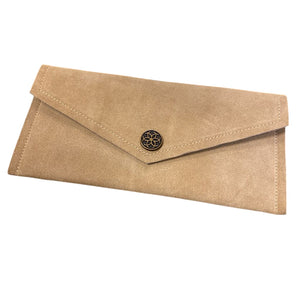 Urban Equestrian Sand Suede Clutch