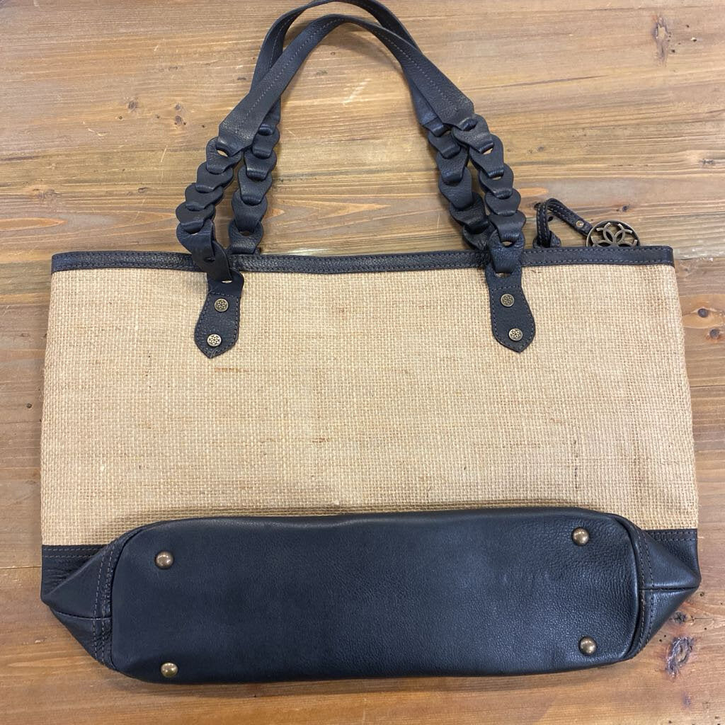Urban Equestrian Large Jute Tote Bag