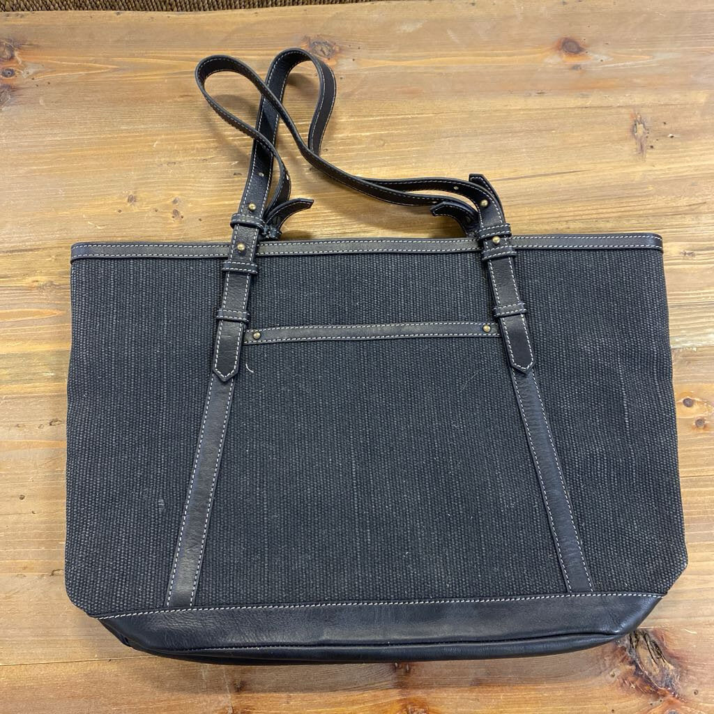 Urban Equestrian Large Lexington Black Tote Bag
