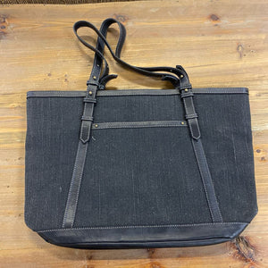 Urban Equestrian Large Lexington Black Tote Bag