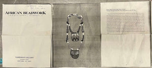 Nigerian Yoruba People Diviners Necklace Mounted in Acrylic Case
