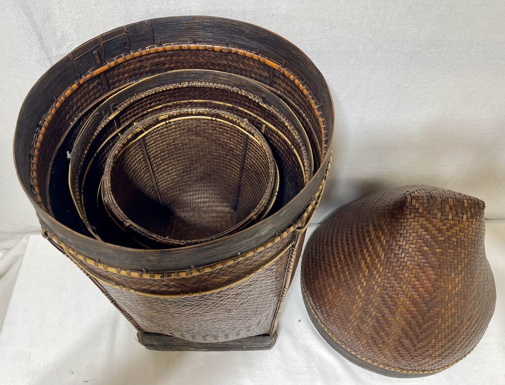 Nesting Palawan Rice Baskets (Damaged) (6Pcs)