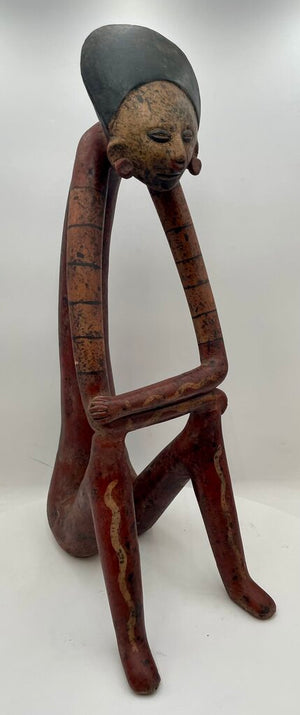 Vintage Replica Mexican Nayarit Seated Sculpture
