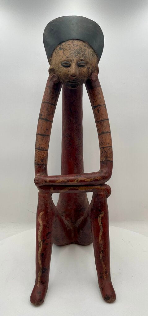 Vintage Replica Mexican Nayarit Seated Sculpture