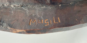 Central Africa Congo Angola Chokwe Mwana Pwo Carved Tribal Mask Signed Musili
