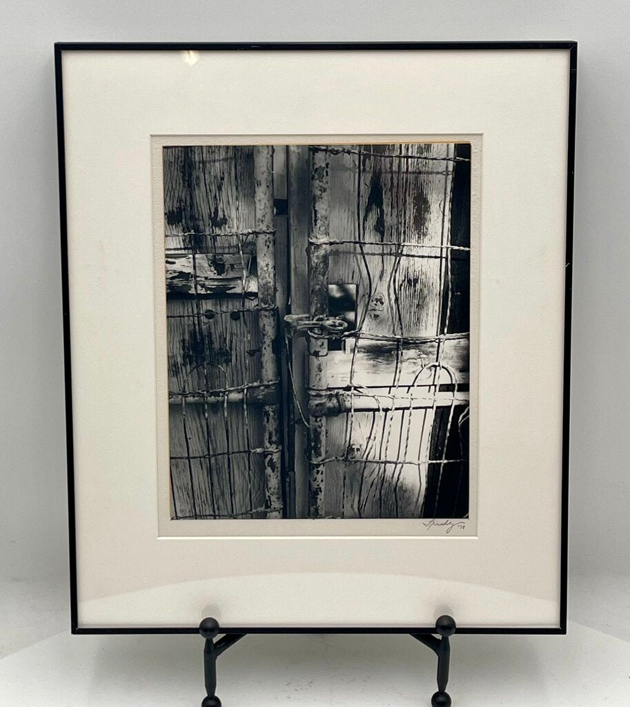B&W Still Life Photo Gate & Fence by Trudy 1978