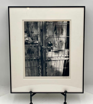 B&W Still Life Photo Gate & Fence by Trudy 1978