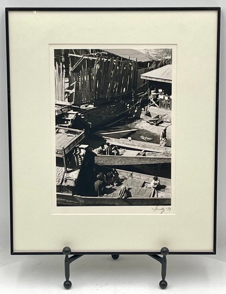 B&W Still Life Fishing Village by Trudy 1979