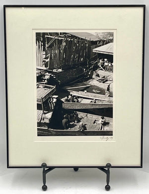B&W Still Life Fishing Village by Trudy 1979