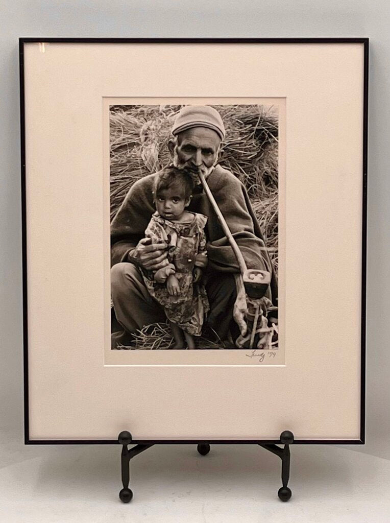B&W Portrait Father & Daughter by Trudy 1979