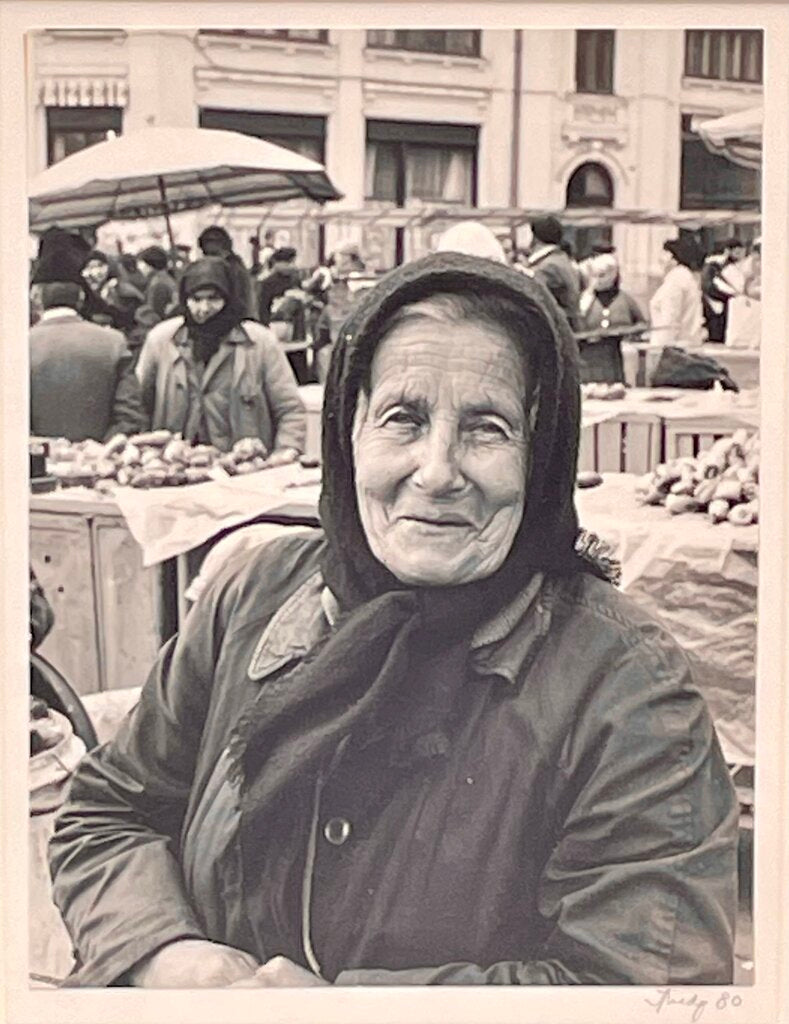 B&W Portrait Winter Woman by Trudy 1980