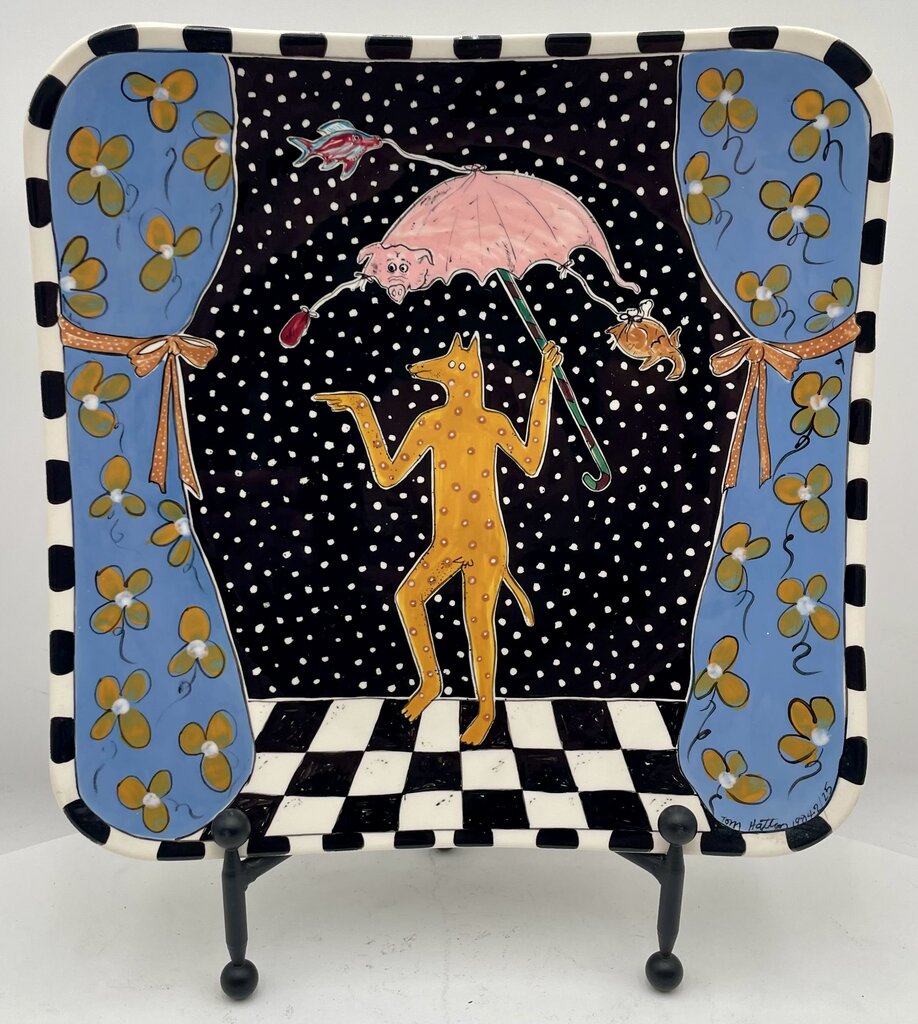 Tom Hatton "Tomas Dog Singing in the Rain" Signed Numbered Series 2/25 1984