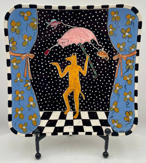 Tom Hatton "Tomas Dog Singing in the Rain" Signed Numbered Series 2/25 1984