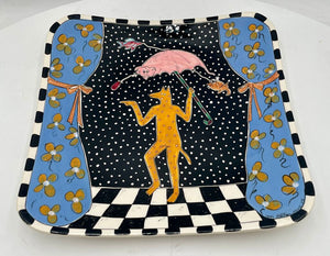 Tom Hatton "Tomas Dog Singing in the Rain" Signed Numbered Series 2/25 1984