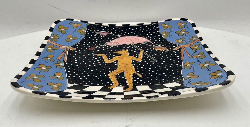 Tom Hatton "Tomas Dog Singing in the Rain" Signed Numbered Series 2/25 1984