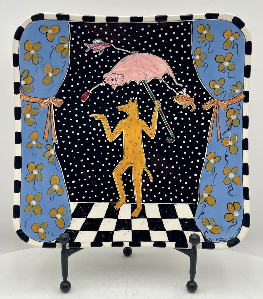 Tom Hatton "Tomas Dog Singing in the Rain" Signed Numbered Series 2/25 1984