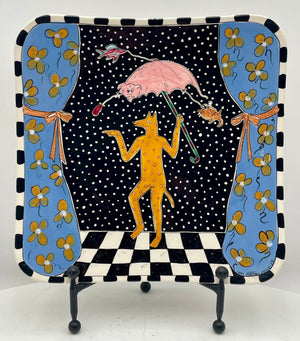 Tom Hatton "Tomas Dog Singing in the Rain" Signed Numbered Series 2/25 1984