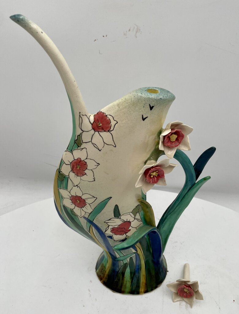 Sayaka Japanese Pottery Daphodil Lidded Water Pitcher (2 Pcs)